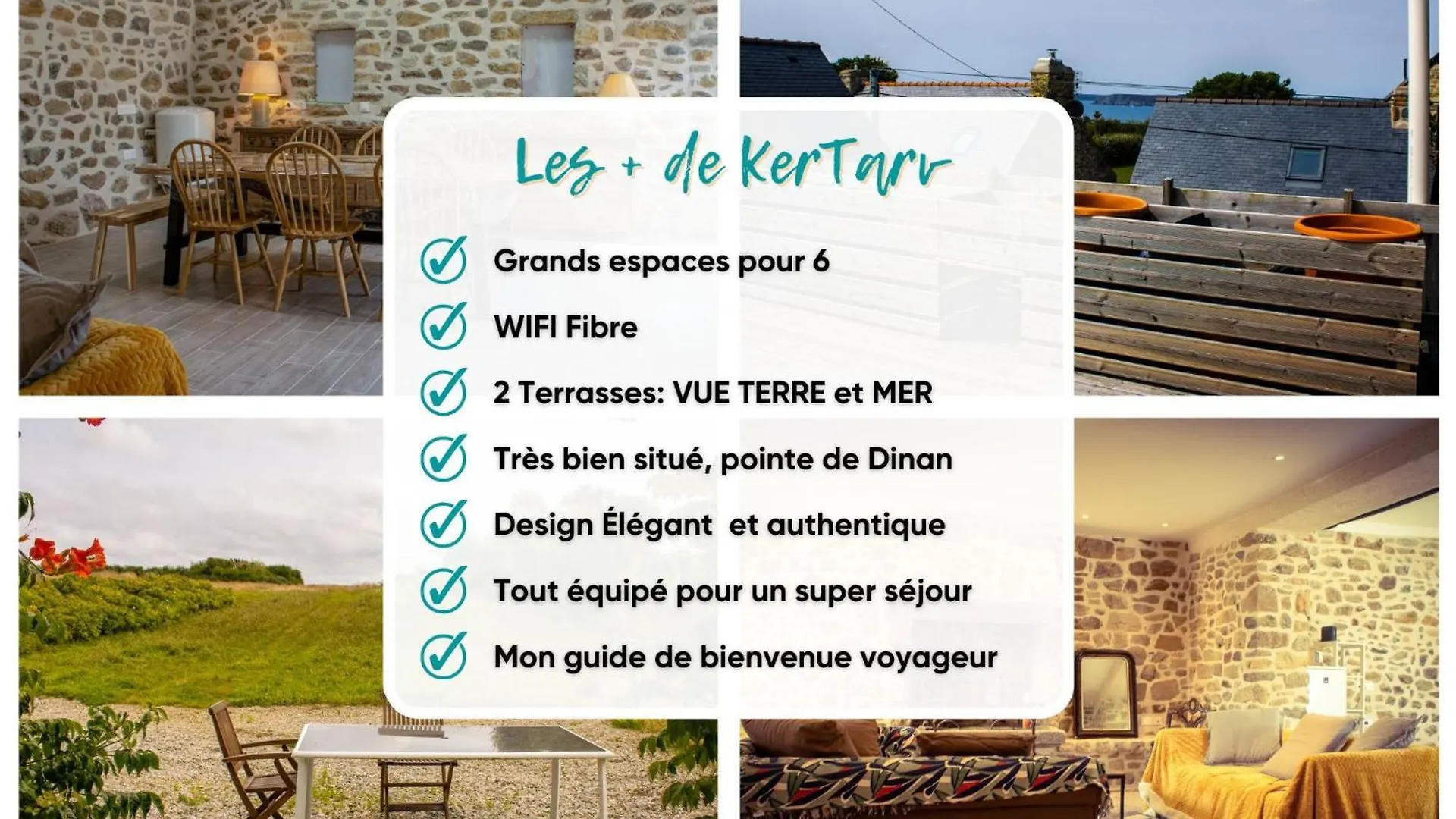 Vakantiehuis Ker Tirvi - Vue Mer - Wifi Crozon